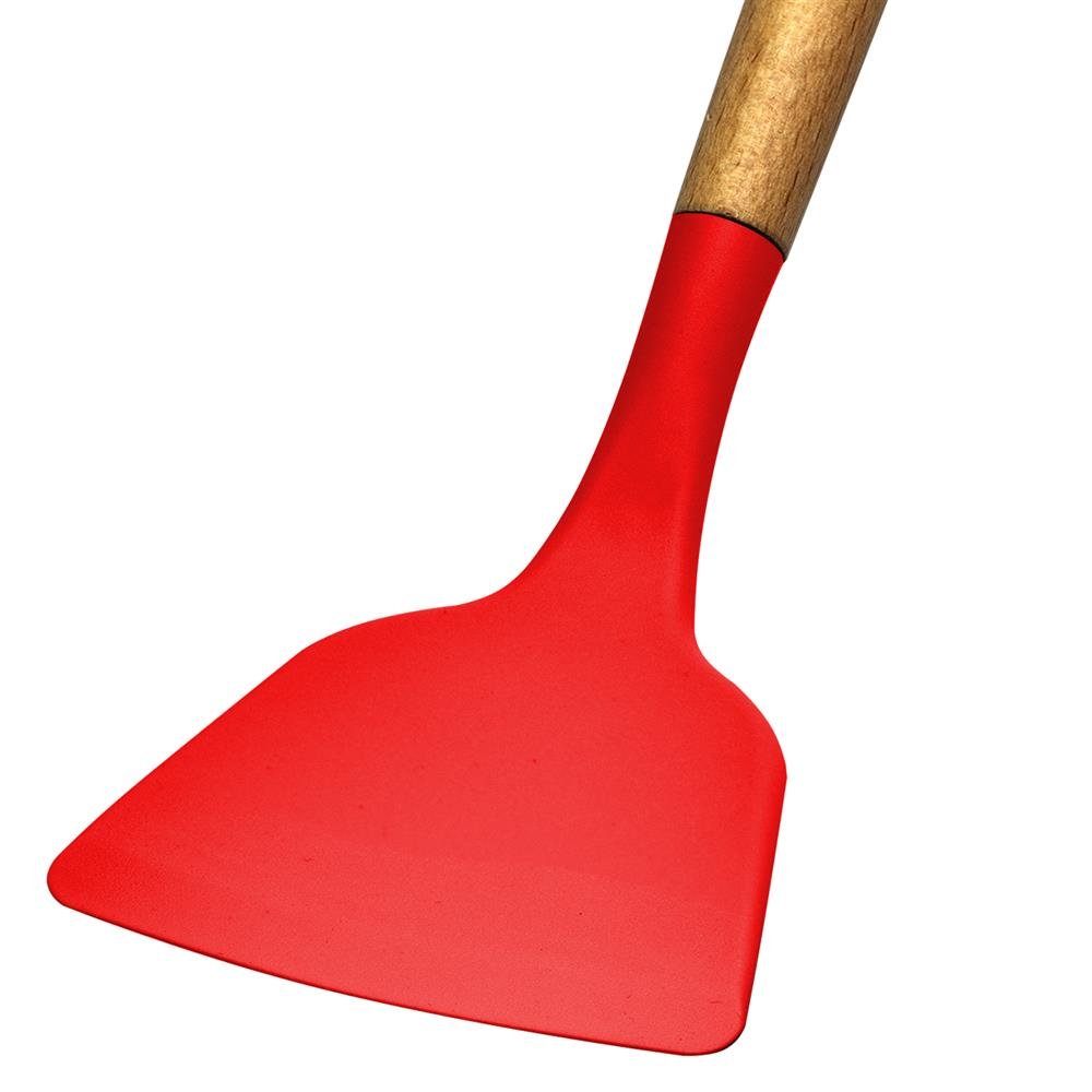 Kit de Utensílios de Silicone para Cozinha 12 Peças Vermelho