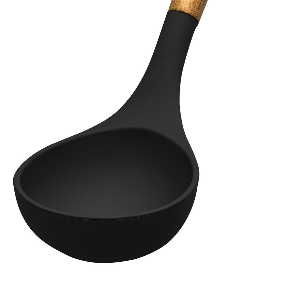 Kit de Utensílios de Silicone para Cozinha 12 Peças - Cinza