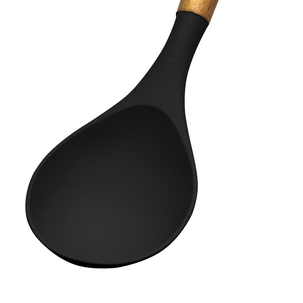 Kit de Utensílios de Silicone para Cozinha 12 Peças - Cinza