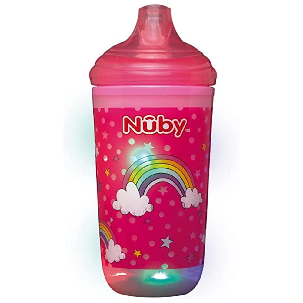 Copo Pisca-Pisca com Bico Rígido 300ml Nûby Rosa