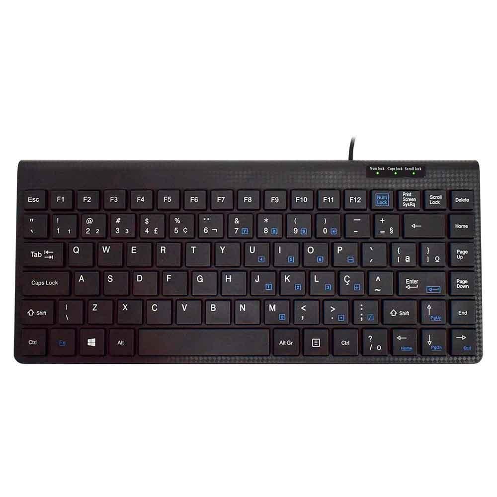 Teclado K-mex Compacto Kbd428 Usb Preto - Kbd428u00010b0x