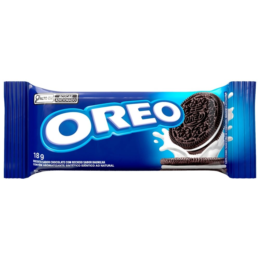 Biscoito Oreo Original 18g Sabor Baunilha - Embalagem com 16 Unidades