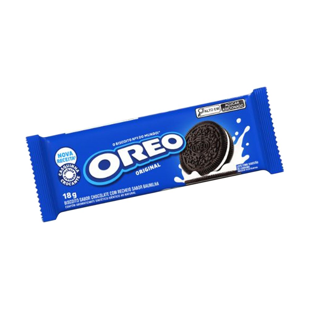 Oreo Bisc Biscoito Oreo Original 18g Sabor Baunilha - Embalagem com 16 Unidades ...