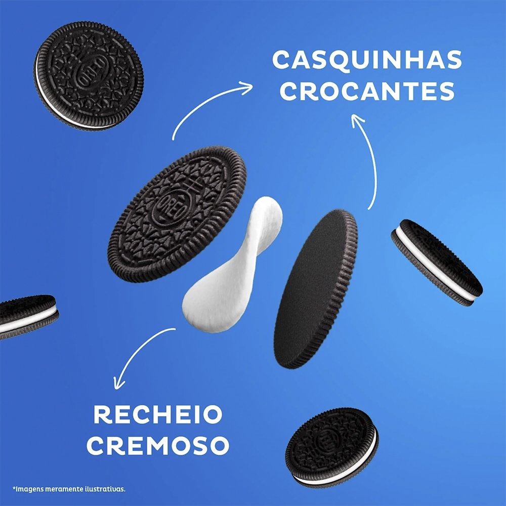Biscoito Oreo Original Sabor Baunilha 18g - Display com 16 Unidades