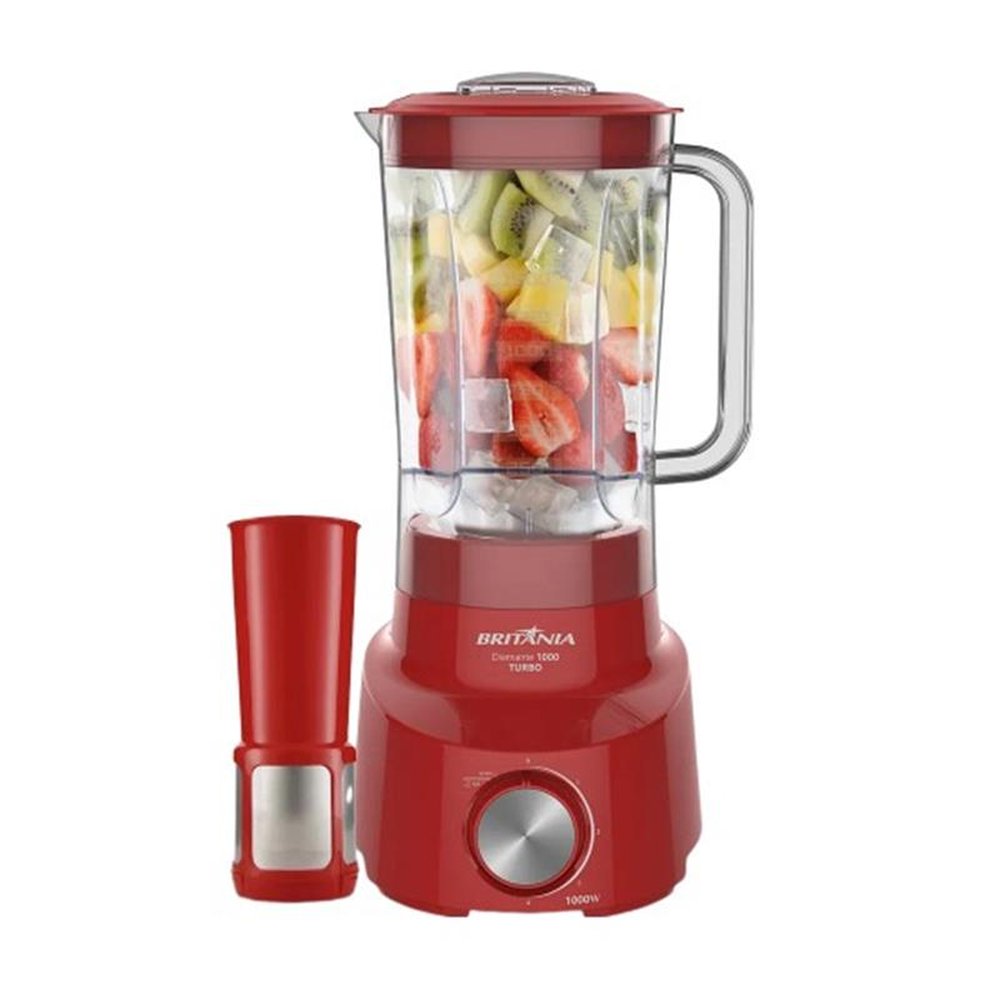 Liquidificador Britânia BLQ970V 900W 4 Velocidades Turbo 127V Vermelho