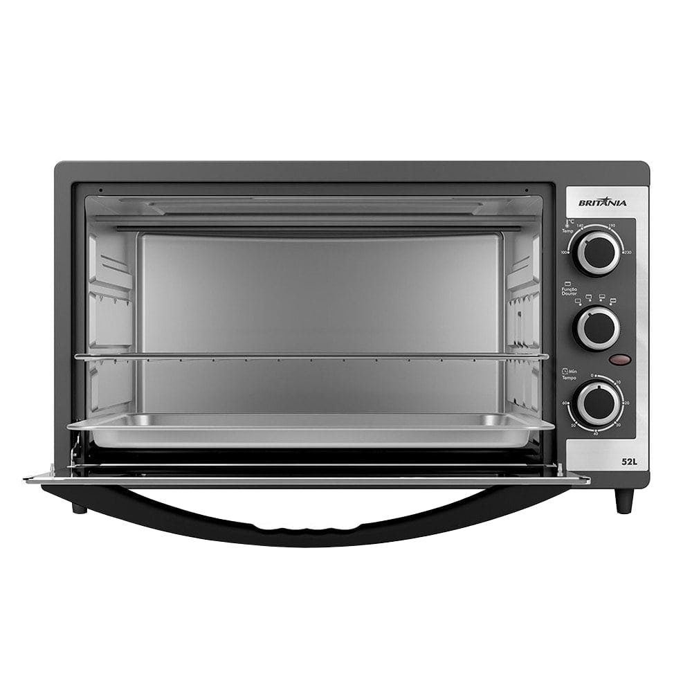 Forno Elétrico Bancada Britânia 52 Litros BFE55P - 1500W Dupla Resistência, 110V