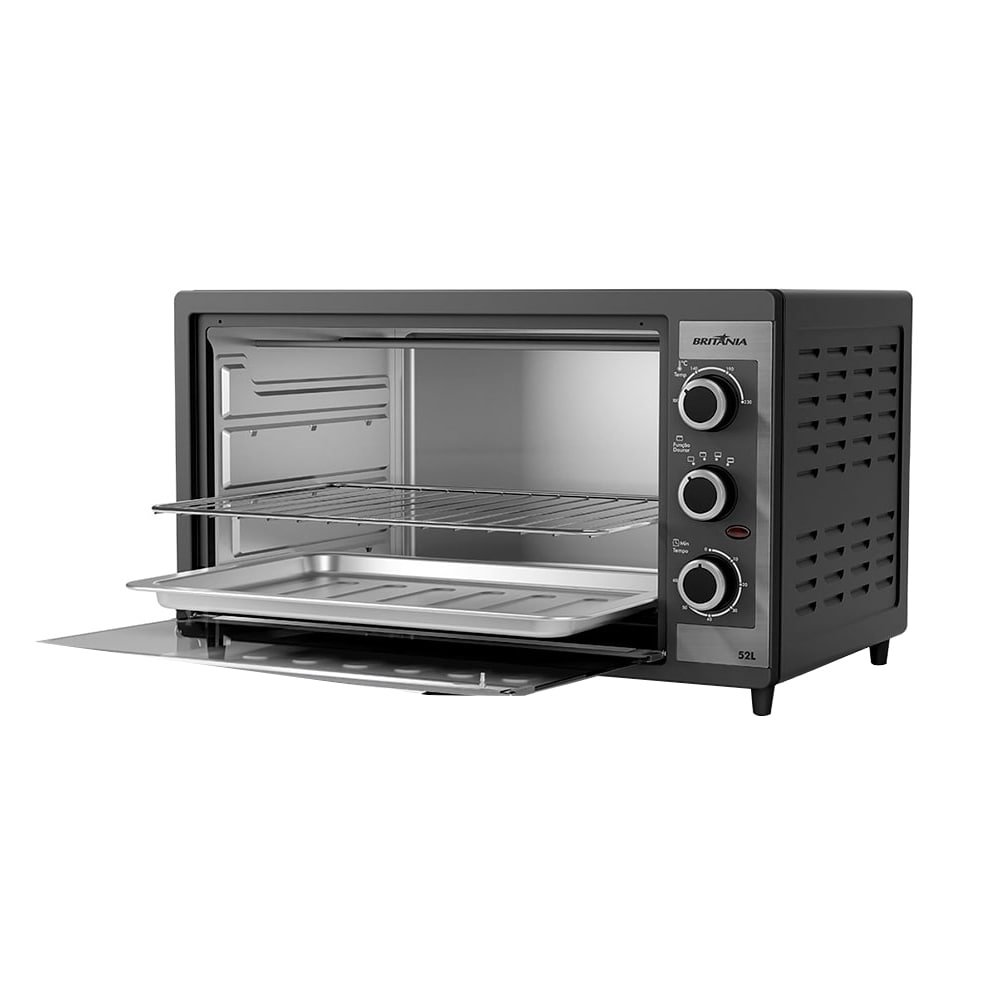 Forno Elétrico Bancada Britânia 52 Litros BFE55P - 1500W Dupla Resistência, 110V