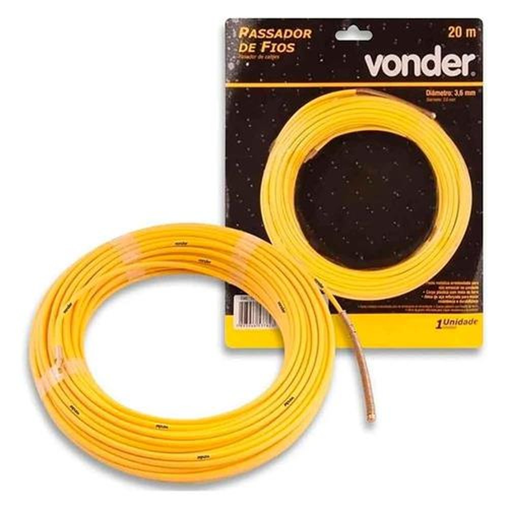 Passa Fio Vonder C/ Alma De Aco 30m Amarelo