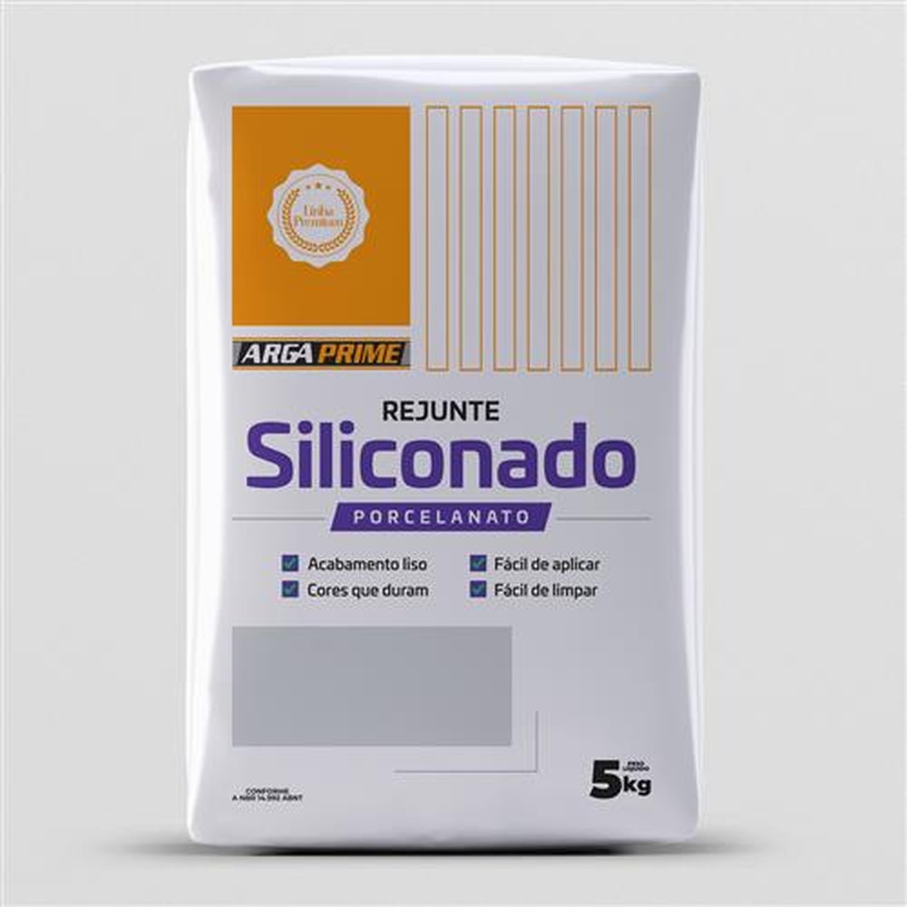Rejunte Siliconado Flexível 5 Kg Cinza Platina
