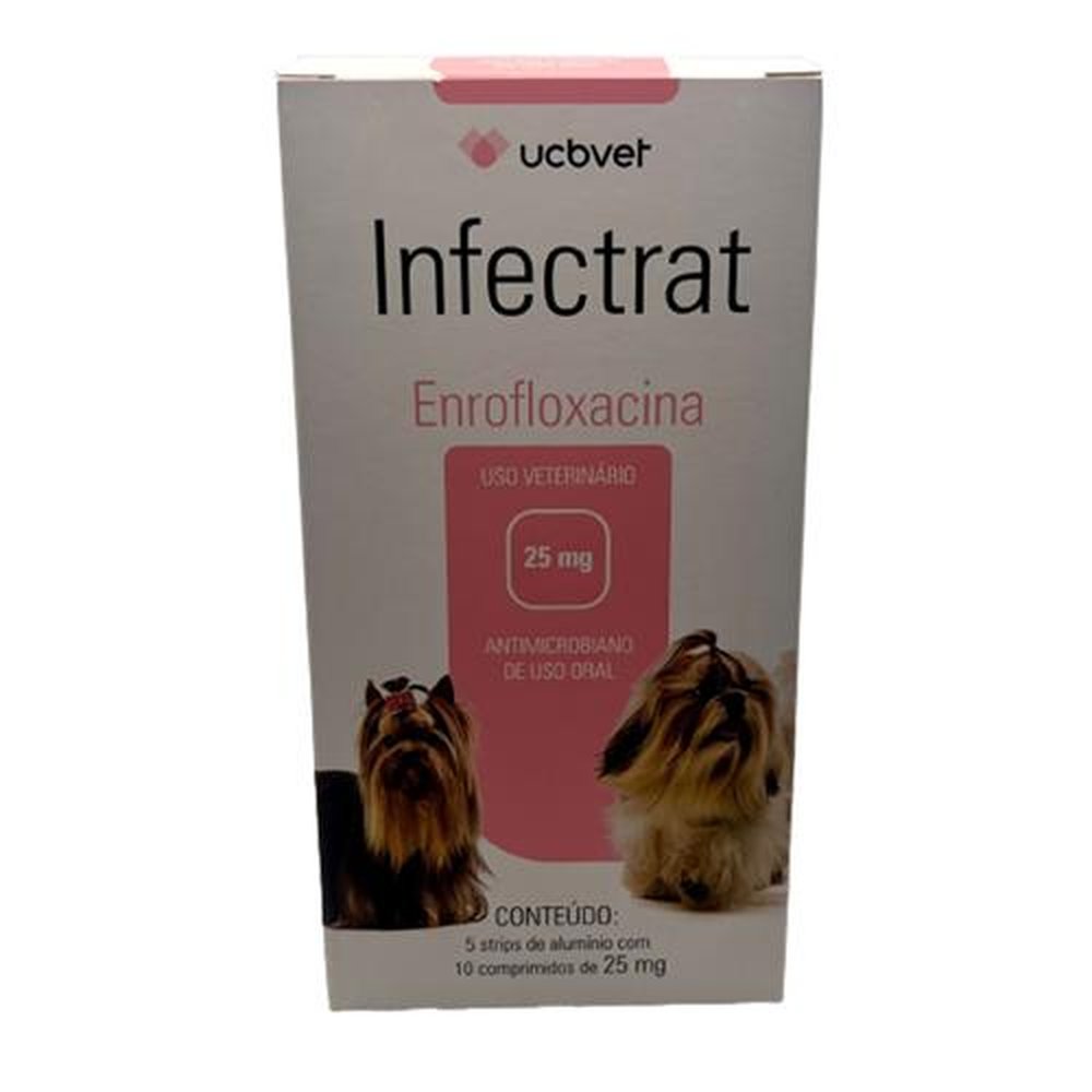 Infectrat 25mg Display 5x10 Comprimidos Ucbvet