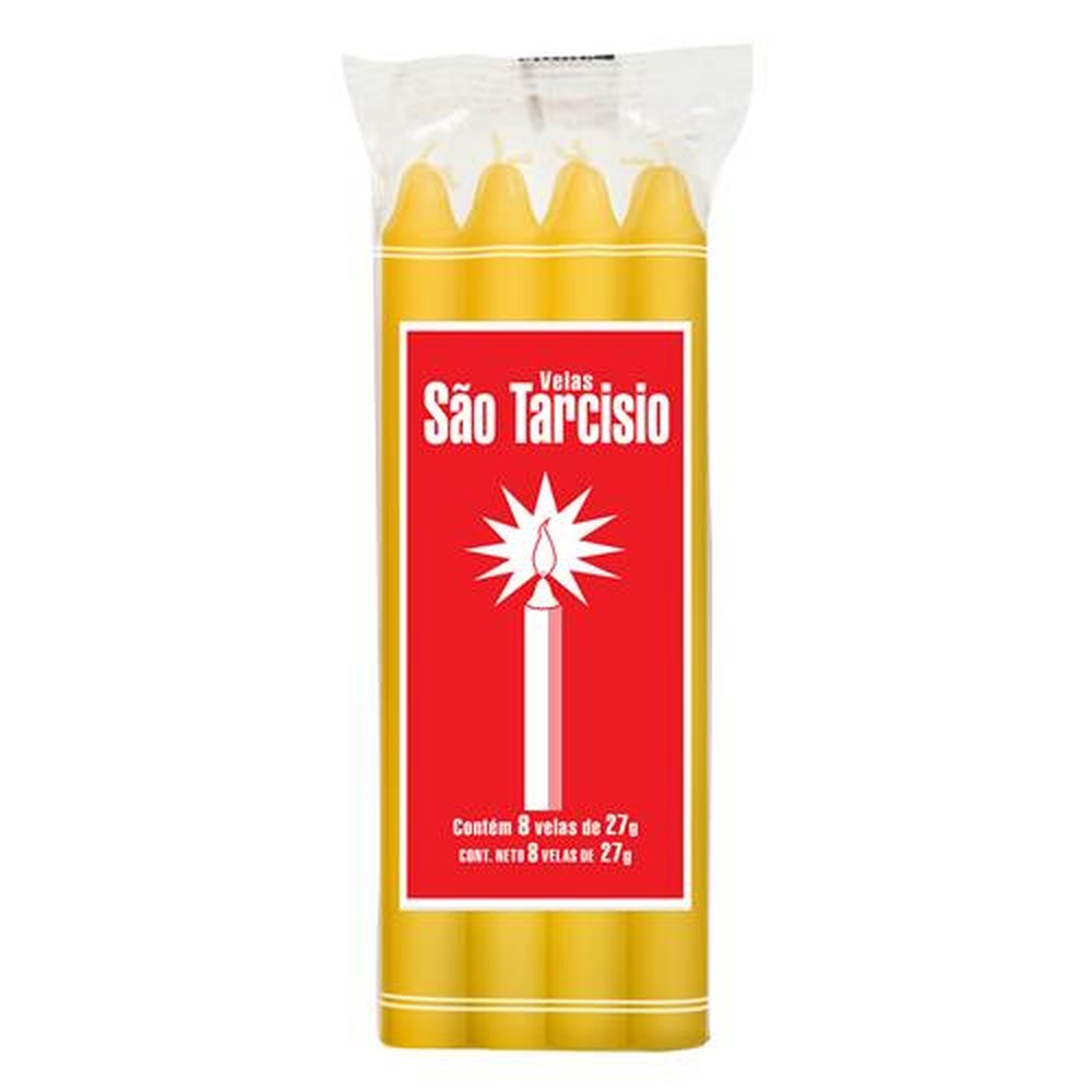 Vela Amarela São Tarcisio Nº7 24X8 Unidades 27G