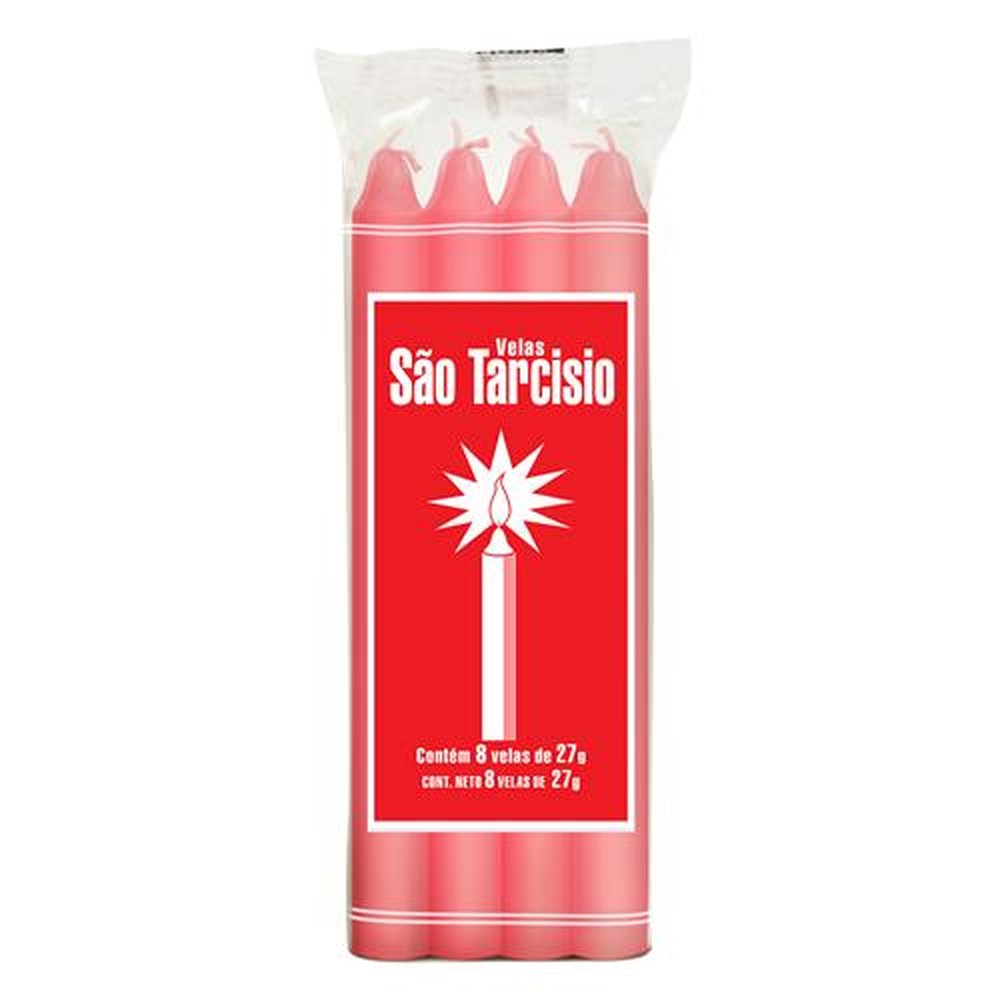 Vela Rosa São Tarcisio Nº7 24X8 Unidades 27G