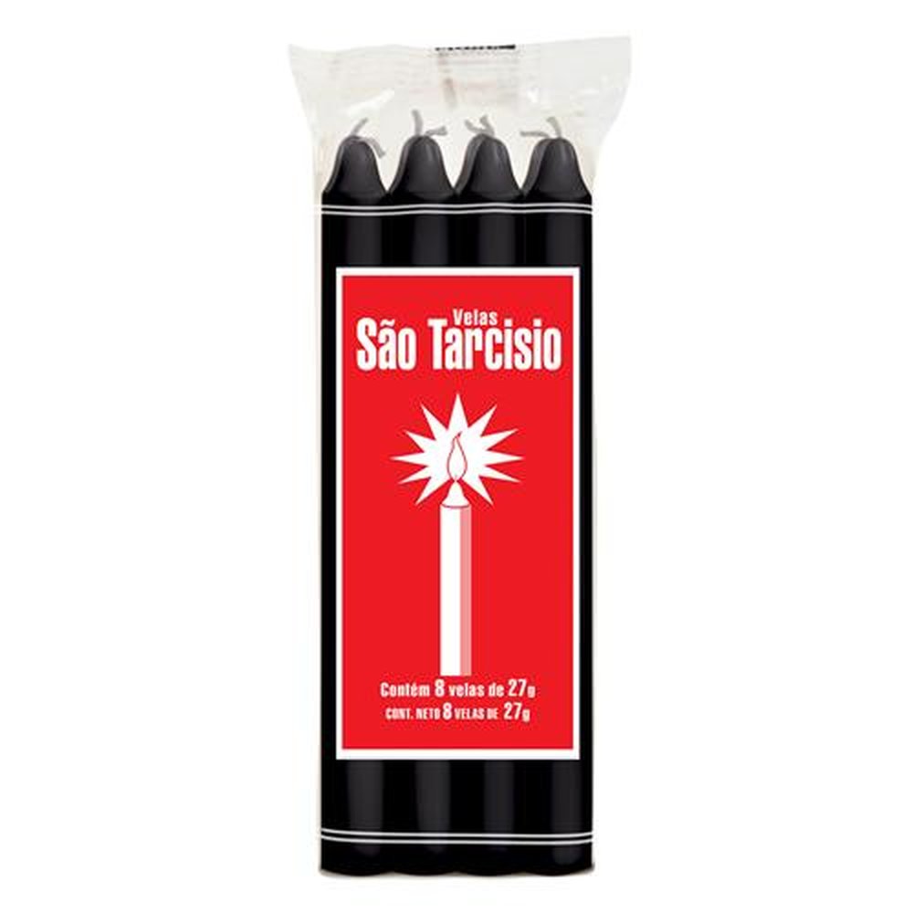 Vela Preta São Tarcisio Nº7 24X8 Unidades 27G