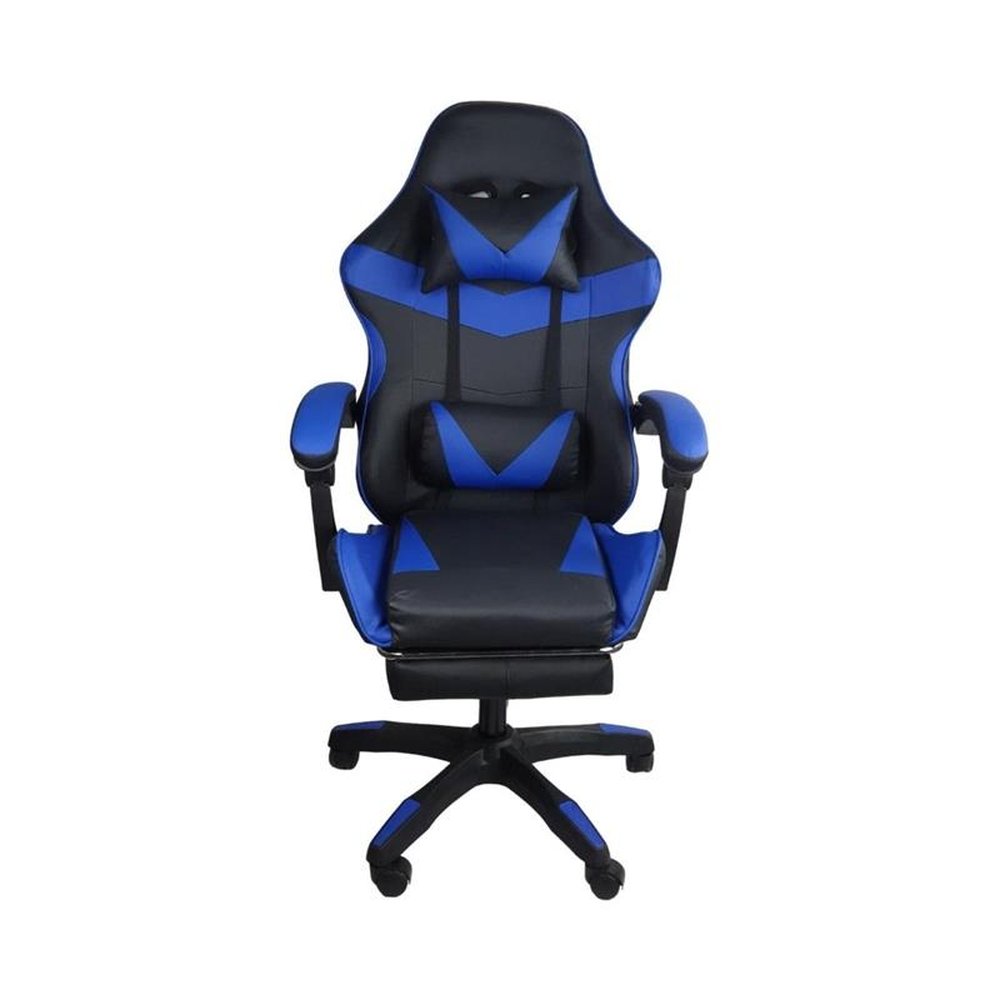 Cadeira Gamer Stillus Ergonômica Com Apoio Para Os Pés - Azul