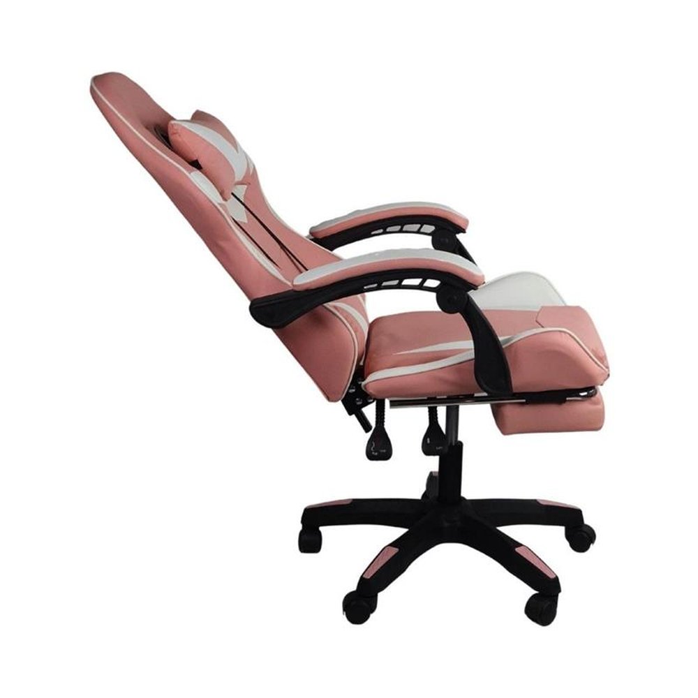 Cadeira Gamer Stillus Ergonômica Com Apoio Para Os Pés - Rosa