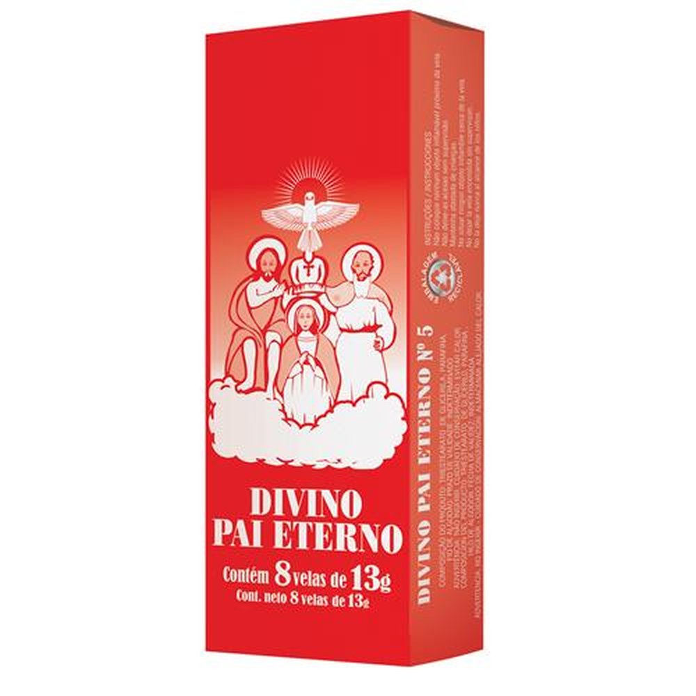 Vela Divino Pai Eterno Nº5 24X8 Unidades 13G