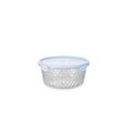 Pote Redondo Cristal 550Ml Plasvale - Branco