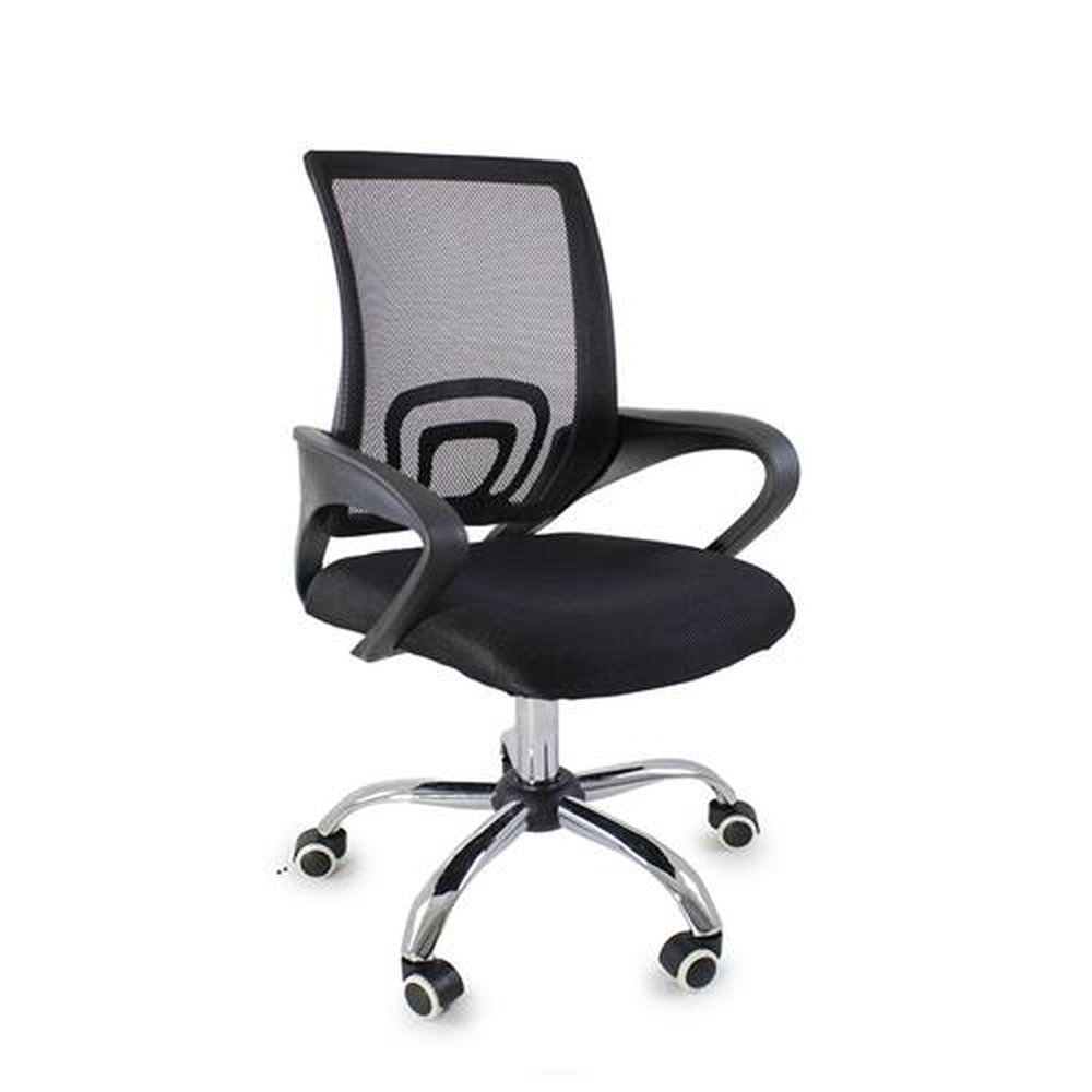 Cadeira de Escritório Begonia Tela Mesh Ergonômica Preta
