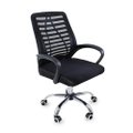 Cadeira de Escritorio Esteirinha Mesh Ergonomica Giratoria Preta