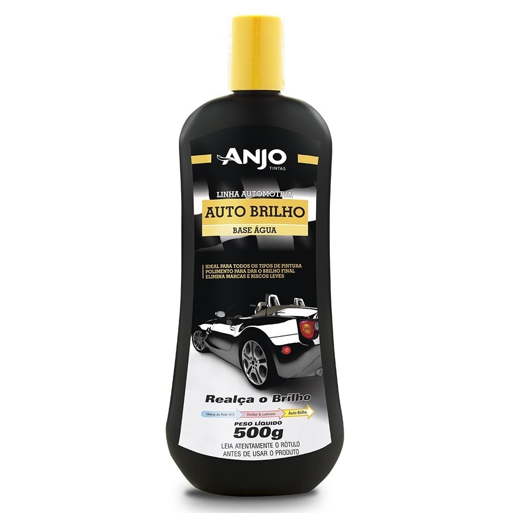 Cera Automotiva Líquida Alto Brilho Base Água Anjo 500g
