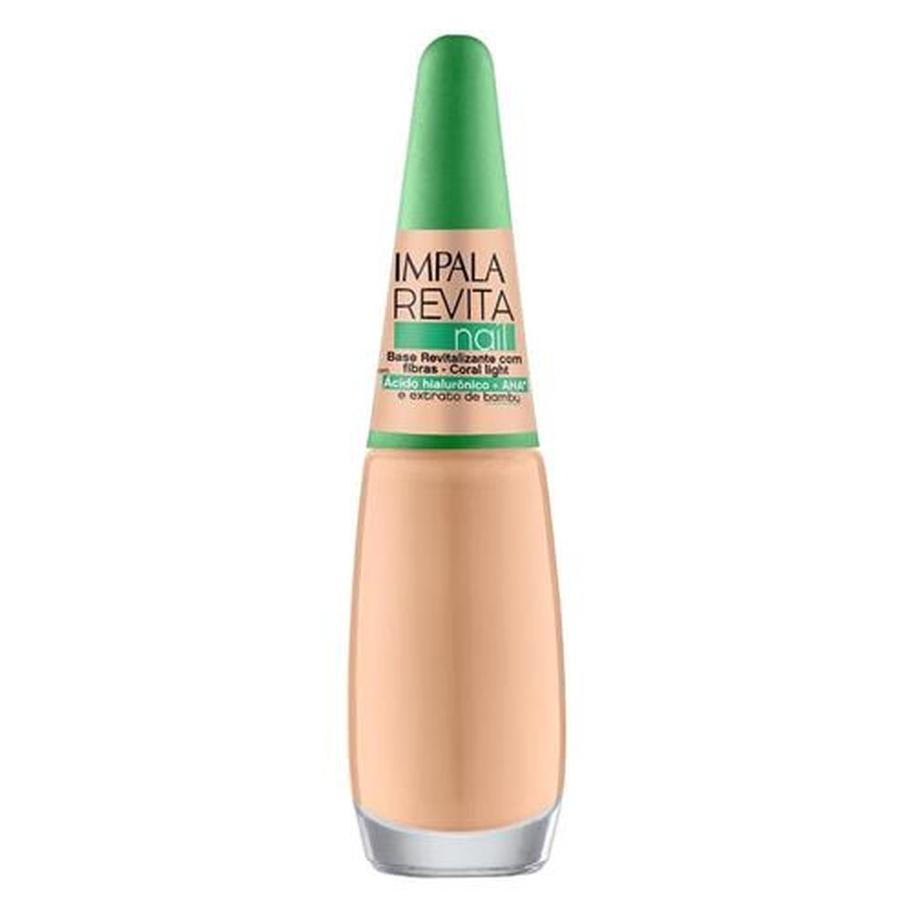 Esmalte Impala Base Revitalizante com Fibras Coral Light Blister 7,5ml