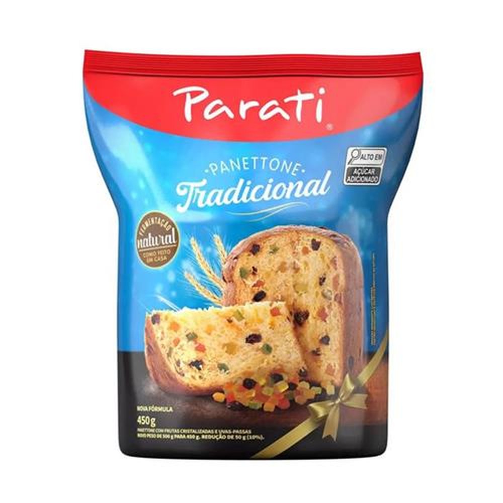 Panettone Tradicional Parati Frutas Pacote 400g