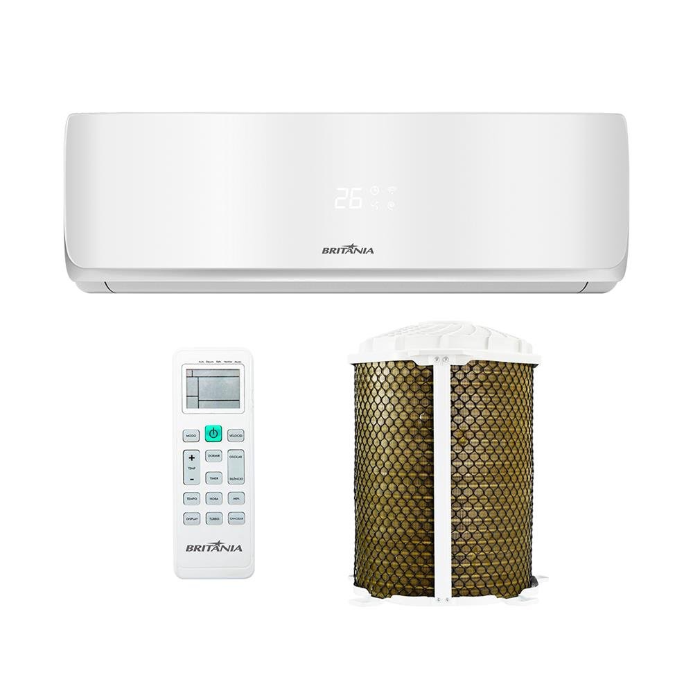 Ar Condicionado Split Britania Hi Wall 9.000 Btu/H Frio Bifasico Branco Bac9000tfm12 - 220V