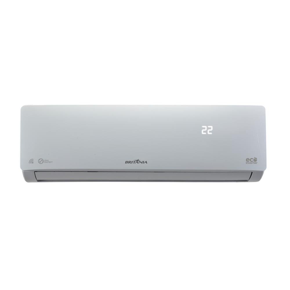 Ar Condicionado Split Britania Hi Wall Inverter 9.000 BTU/h Frio Bifasico Branco BAC9000ITFM9W - 220V