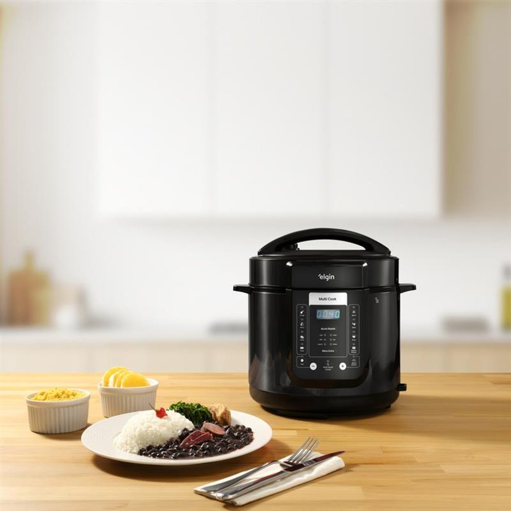 Panela de Pressao Digital Multi Cook Elgin Preta 220V