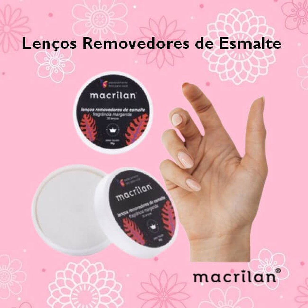 Lenço Removedor de Esmalte Macrilan 35 Unidades