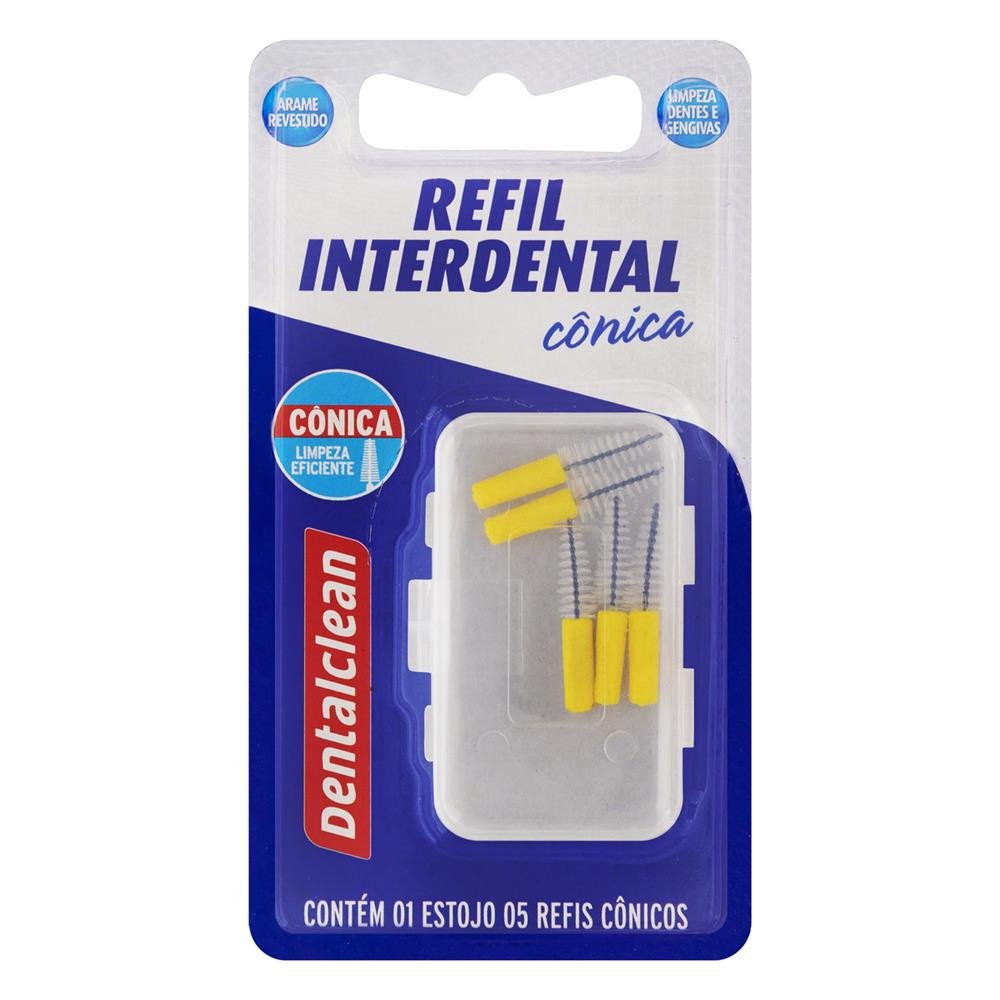 Refil Escova Dentalclean Profissional Interdental Cônico Caixa Com 12 Unidades
