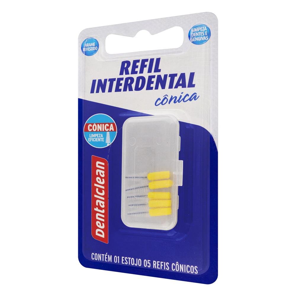 Refil Escova Dentalclean Profissional Interdental Cônico Caixa Com 12 Unidades
