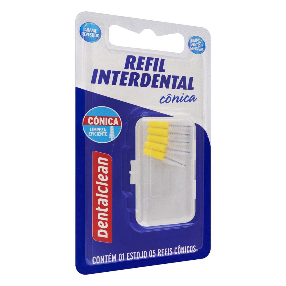 Refil Escova Dentalclean Profissional Interdental Cônico Caixa Com 12 Unidades
