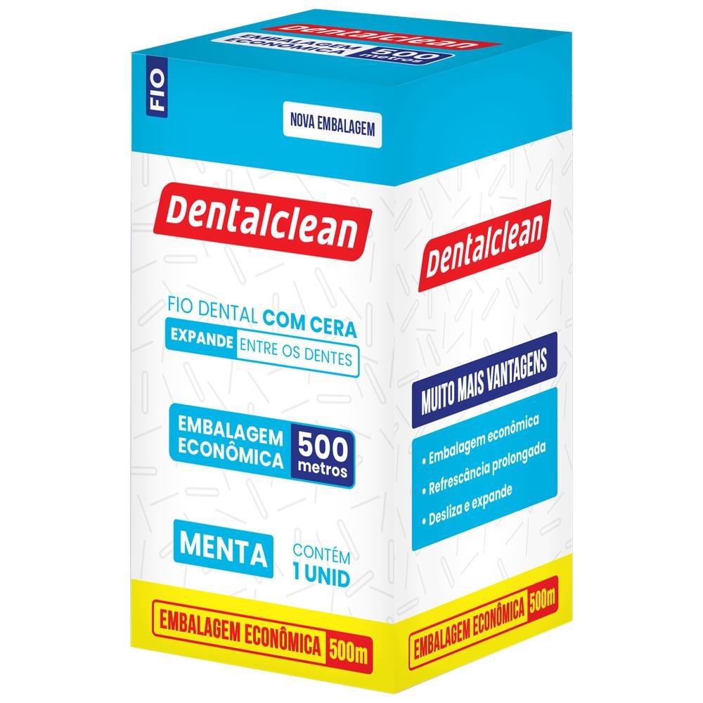 Fio Dental Dentalclean Profissional 500m Caixa Com 12 Unidades