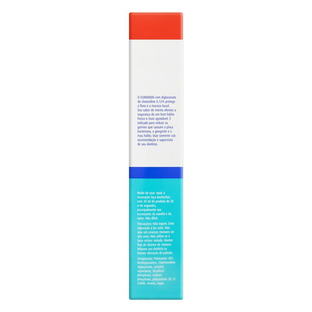 Enxaguante Antisséptico Bucal Dentalclean Profissional Clinexidin Zero 300 ML Caixa com 12 Unidades