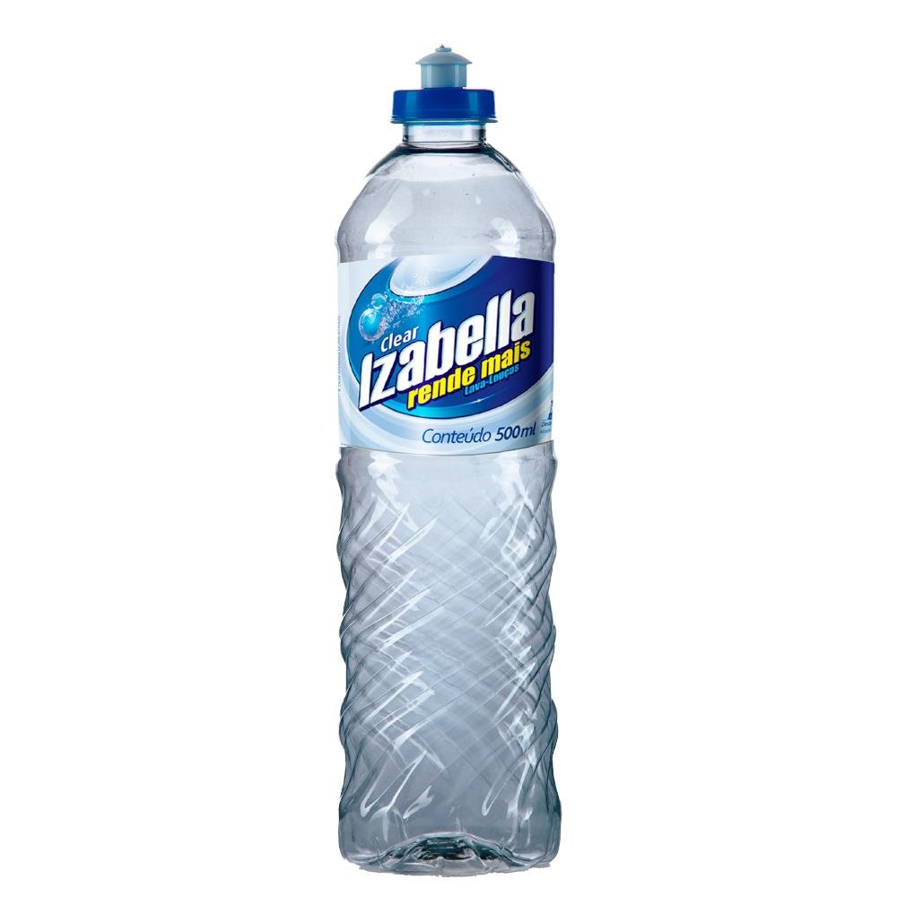 Detergente Clear Izabella 500Ml Fardo Com 24 Unidades