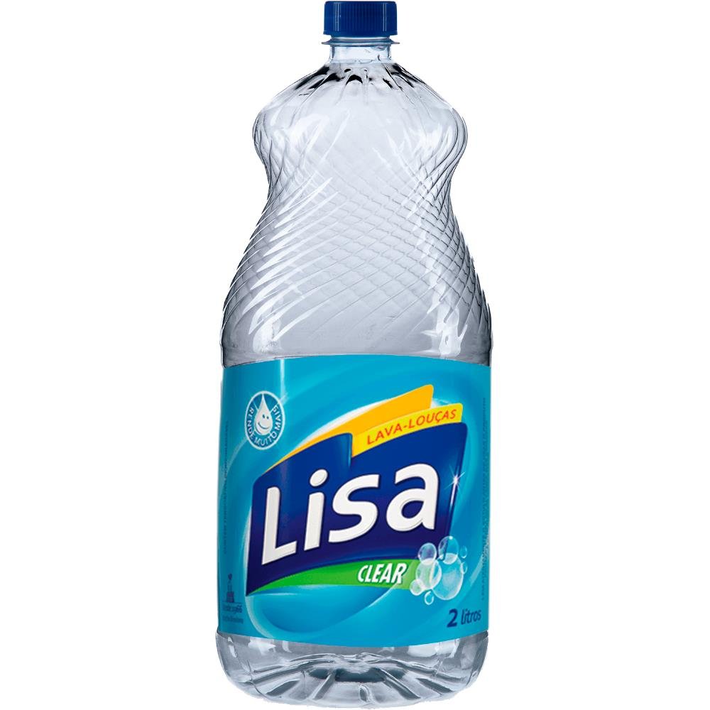 Detergente Clear Lisa 2L Fardo Com 6 Unidades