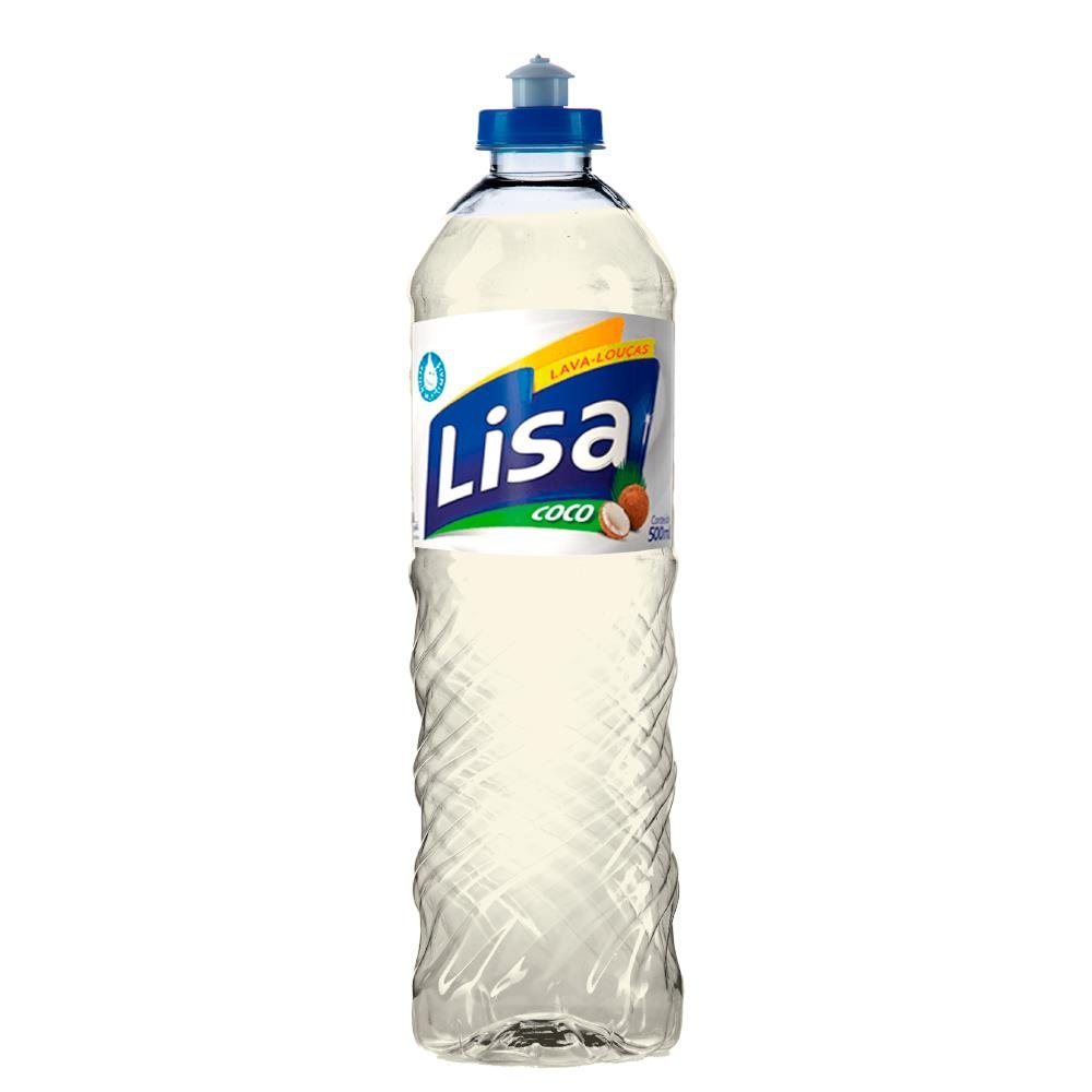 Detergente Coco Lisa 500Ml Fardo Com 24 Unidades