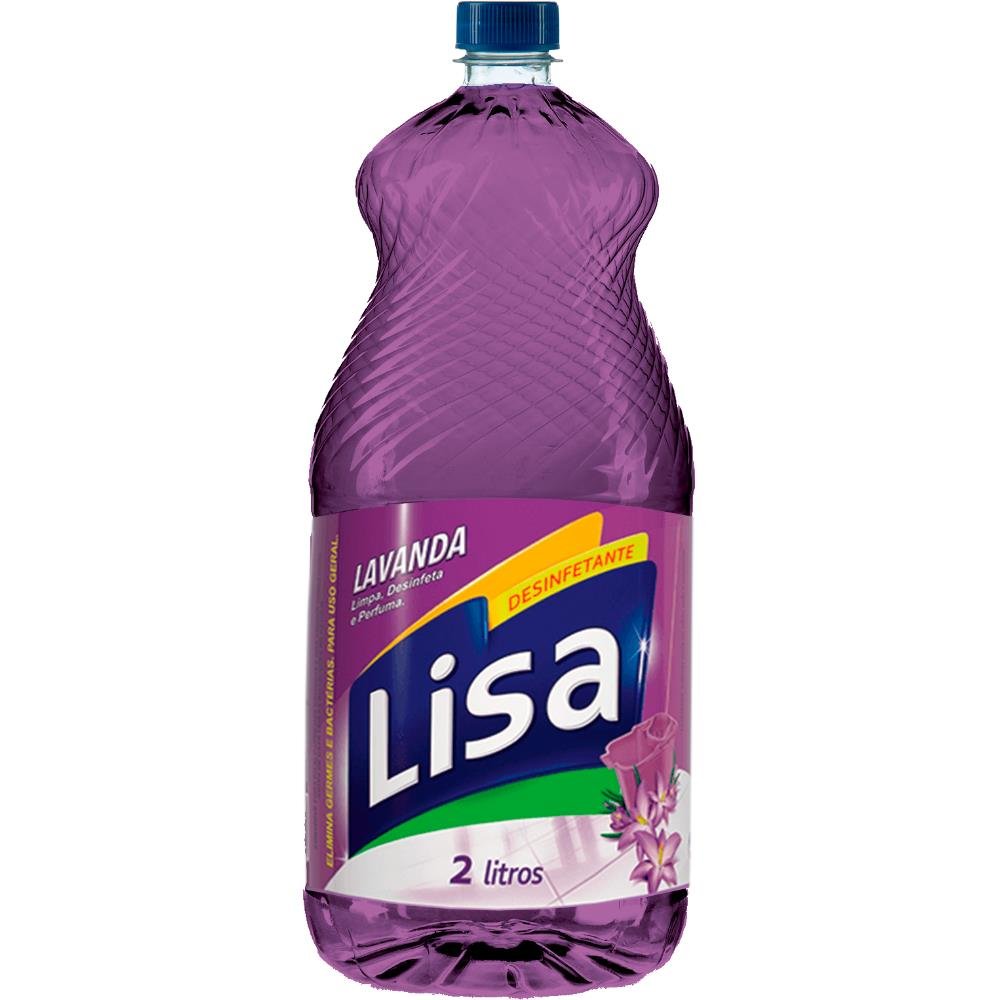 Desinfetante Eucalipto Lavanda Lisa 2L Fardo Com 6 Unidades