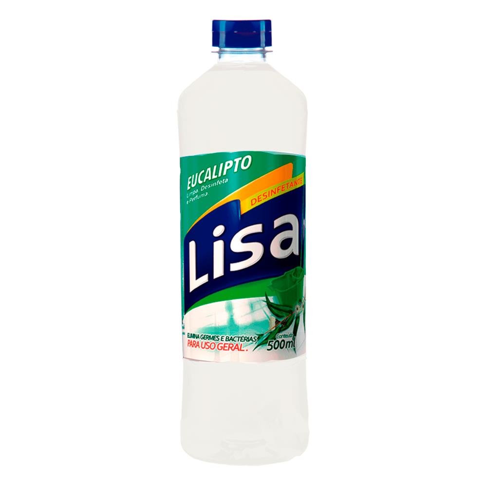 Desinfetante Eucalipto Tradicional Lisa 500Ml Fardo Com 12 Unidades