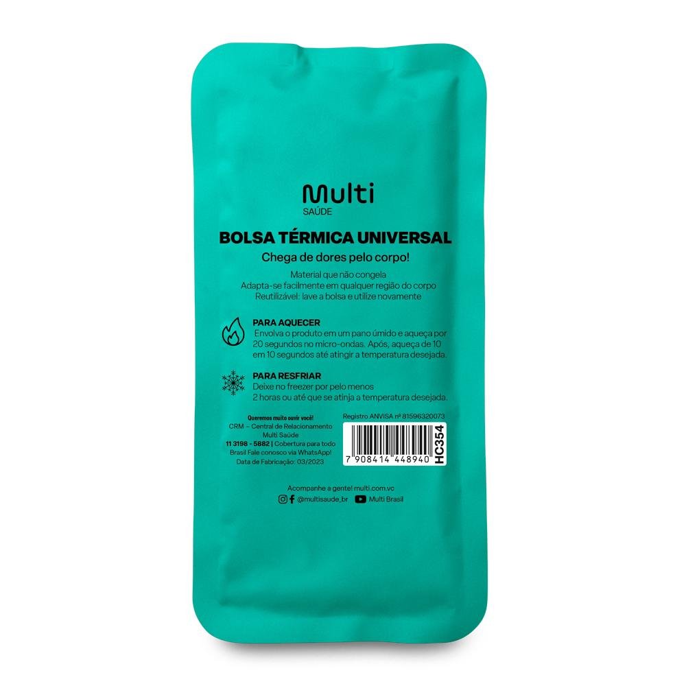 Bolsa Gel Termica Verde Hc354 Multilaser