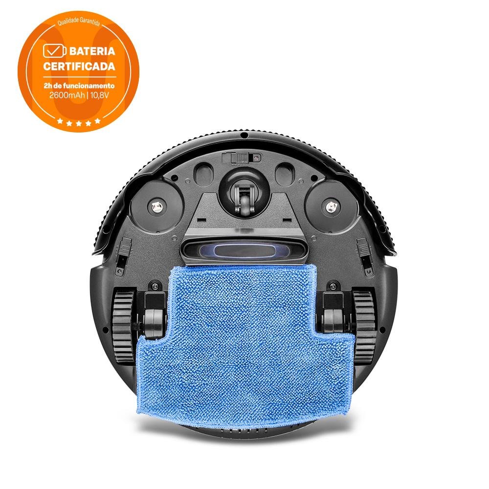 Aspirador de Pó Robô Mars Varre + Aspira + Passa Pano Bivolt com 30W e Bateria Recarregável, Vermelho/Preto Multi Home - HO400