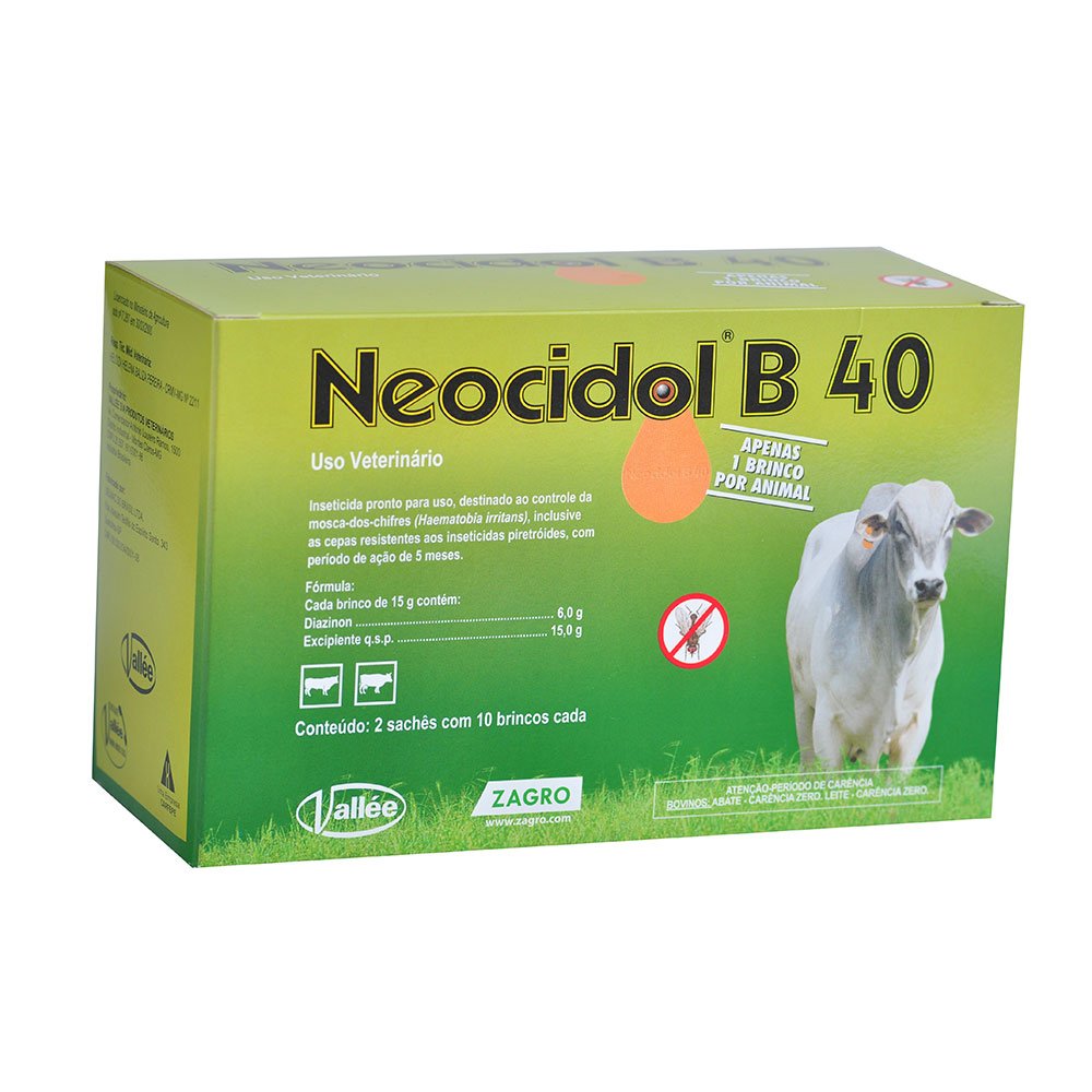 Neocidol B40 Brinco Mosquicida Diazinon MSD 15g - Embalagem com 20 unidades