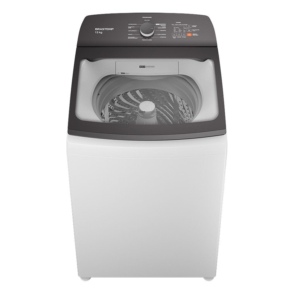 Máquina de Lavar Roupa 13Kg Brastemp BWK13 - Automática, Ciclo Tira Manchas, Branco, 220V