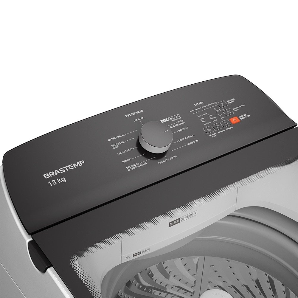 Máquina de Lavar Roupa 13Kg Brastemp BWK13 - Automática, Ciclo Tira Manchas, Branco, 220V