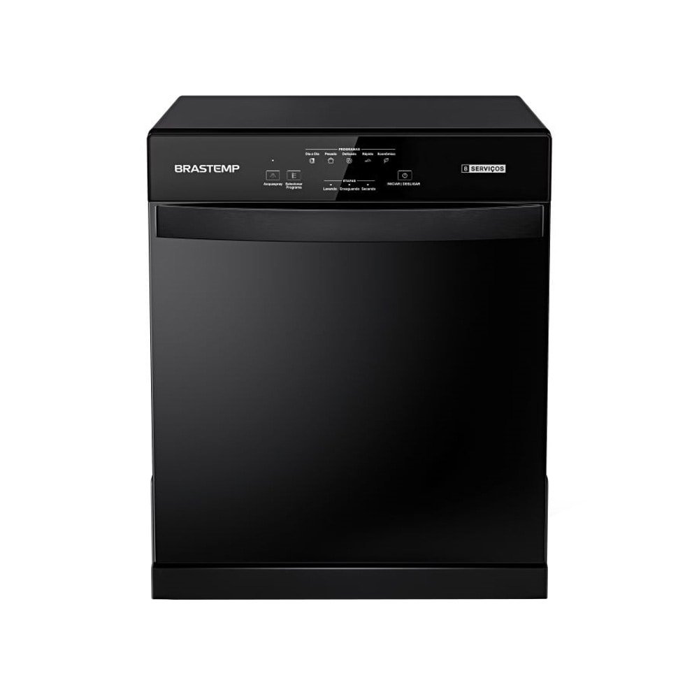 Lava-Louças 8 Serviços Brastemp BLF08AE Preto, 110V