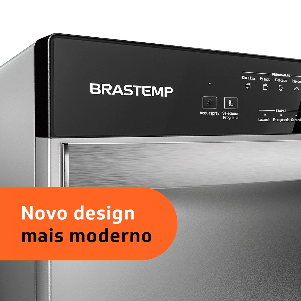 Lava-Louças 8 Serviços Brastemp BLF08BS Inox, 110V
