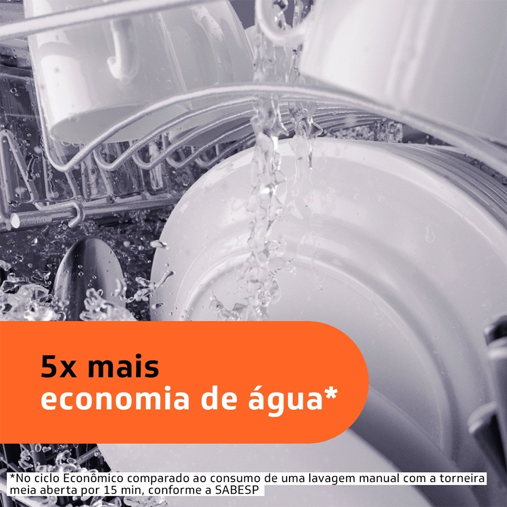 Lava-Louças 8 Serviços Brastemp BLF08BS Inox, 110V