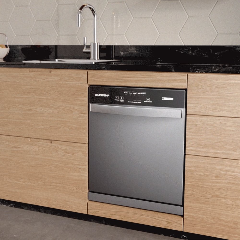 Lava-Louças 8 Serviços Brastemp BLF08BS Inox, 110V