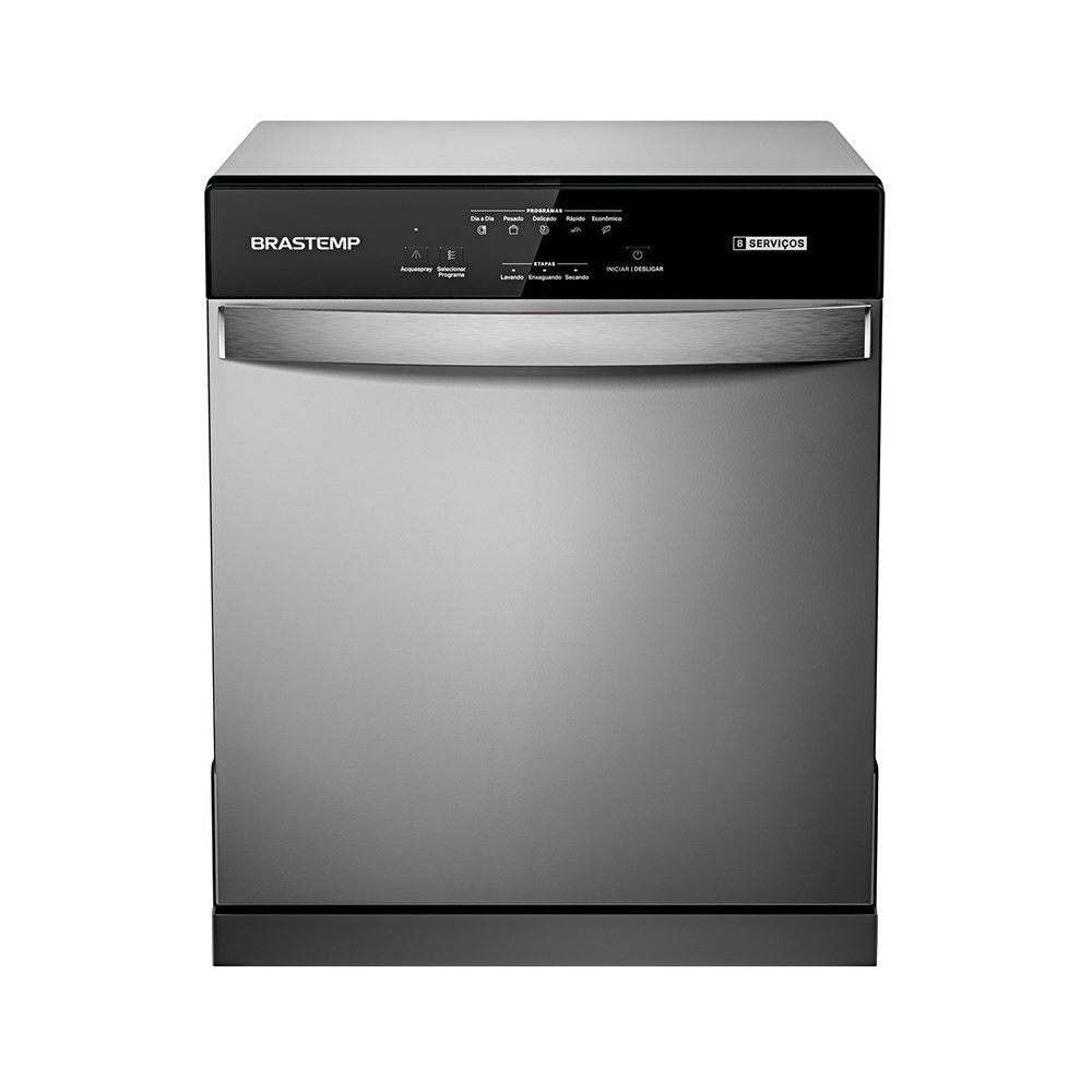 Lava-Louças 8 Serviços Brastemp BLF08BS - Prata, 220V